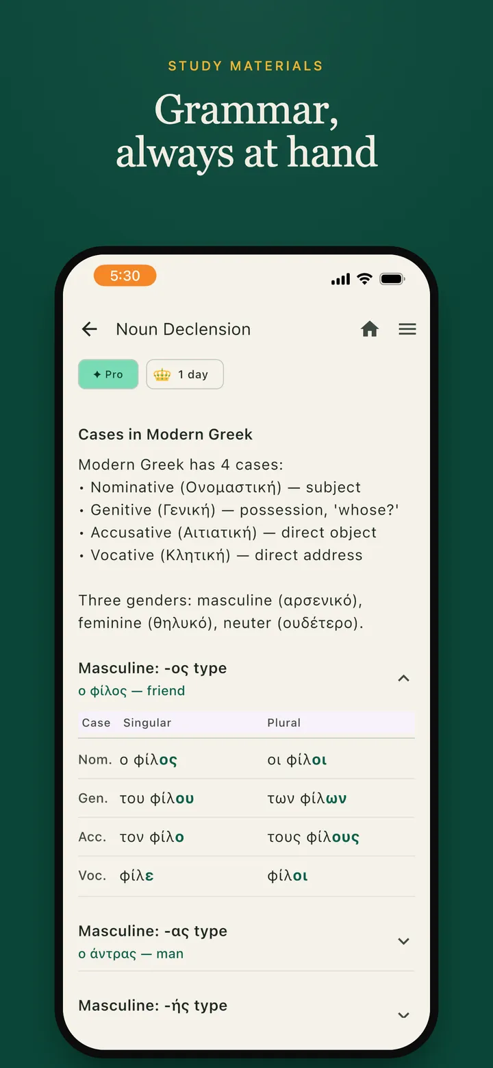 Lambda Lingua grammar cheat-sheets
